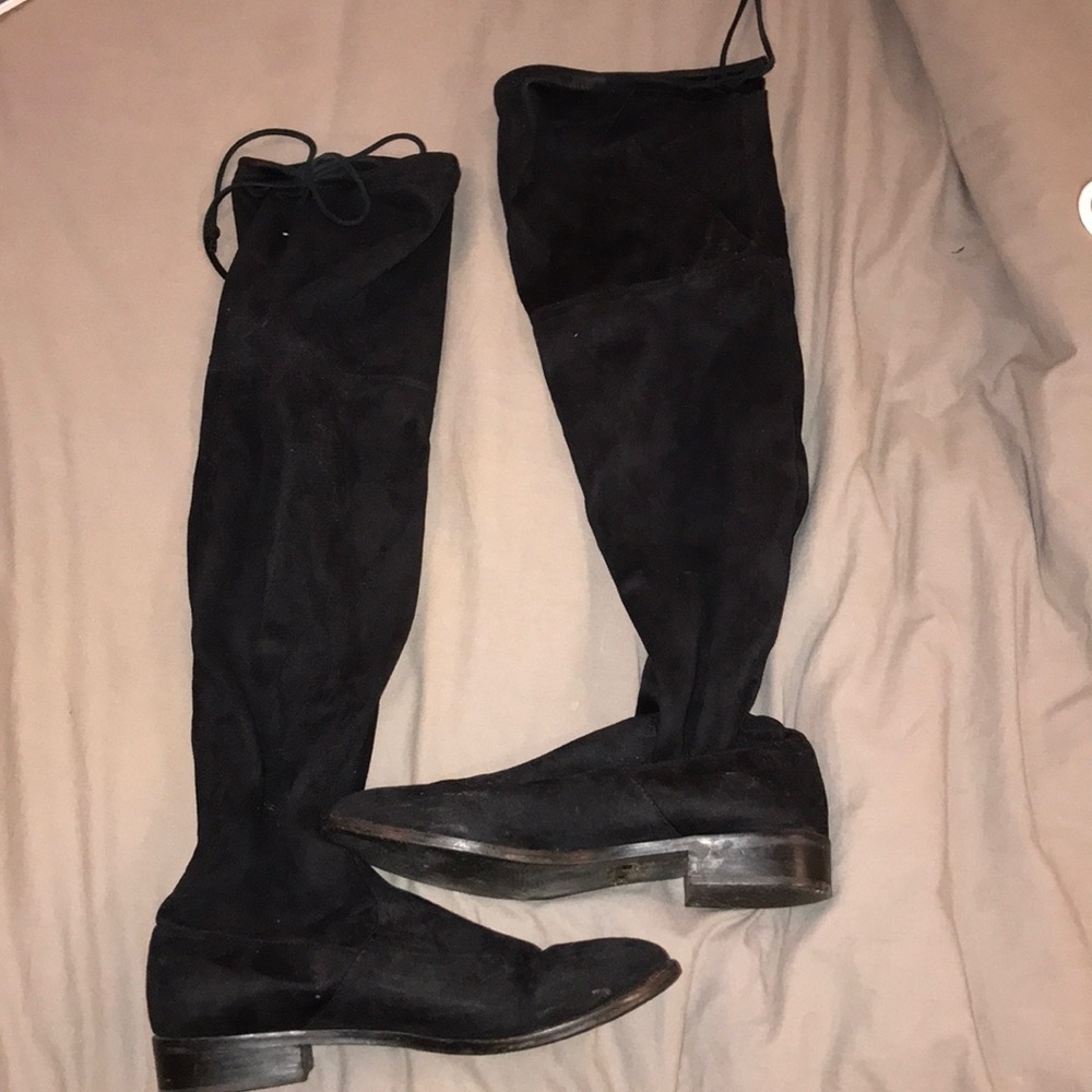 Used size 9 Steve Madden over the knee black boots